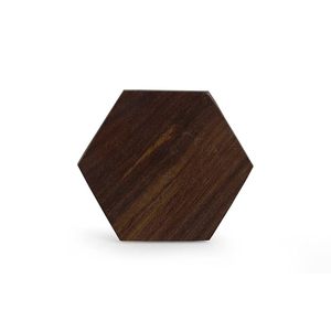 Juego de 6 Posavasos de Madera con Resorte de Seis Esquinas, Color Marrón, Hechos a Mano, para Tazas de Té y Café, para Mesa de Comedor, Hogar u Oficina - Product Image 2