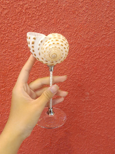 Copas de Vino de Cristal sin Plomo con Tallo Largo y Diseño de Concha de Vieira para Suministros de Restaurantes, Venta al Por Mayor - Product Image 1