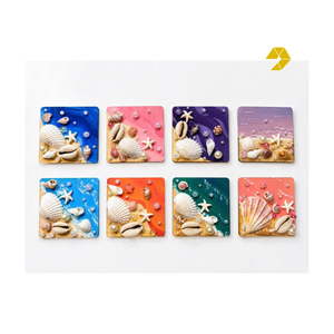 Handmade Nautical Wall Art Wooden Seashell Wall Decor with Natural <b>Clam</b> <b>Shells</b> Colorful Seashell Decorations Vietnam Factory - Product Image 5