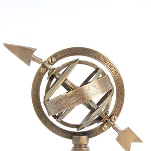 FASHION CRAFT Brass Armillary Sphere Celestial <b>Globe</b> Handmade French Country Traditional <b>Vintage</b> Style Art Rotating Design - Product Image 2