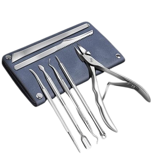 Kit d'outils de pédicure de haute qualité pour ongles incarnés et extracteurs, outils de pédicure pour les pieds en acier inoxydable, outil à double extrémité pour ongles incarnés - Product Image 2