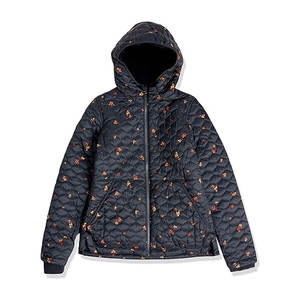 Womens Lightweight Quilted Full-Zip Water-Resistant Sherpa-<b>Lined</b> Hooded Puffer Jacket Warm Cozy Insulated Winter <b>Coat</b> Casual - Product Image 5