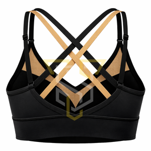 Sujetador deportivo atlético para mujer con tirantes cruzados en la espalda, transpirable, para entrenamiento, correr, yoga y fitness. - Product Image 3