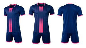 Tenues de football personnalisées pas chères 100% polyester pour hommes, ensembles de maillots de football respirants, sublimation, service OEM pour adultes - Product Image 4