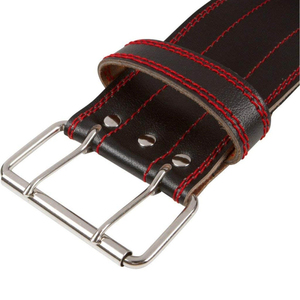 Ceinture de musculation en cuir en gros avec boucle en acier, support réglable antidérapant et robuste pour la gym, le soulevé de terre et la force athlétique - Product Image 3
