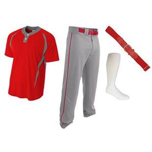 Uniforme de Béisbol Personalizado de Alta Calidad con Cuello en V, Impresión por Transferencia de Calor, 100% Poliéster, Transpirable, Tallas Grandes - Product Image 2