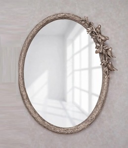 Bird And Floral Accent Mirror Perfect For Gifting Use And Elegant Home Decor Styling Adds Artistic Charm To Any Living Space - Product Image 1