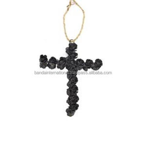 Artículo decorativo colgante de hierro con revestimiento de polvo negro terminado para decoración del hogar y otra decoración navideña - Product Image 6