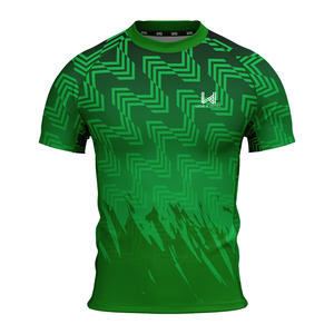 Maillot de sport pour homme sur mesure à manches courtes, léger, extensible dans quatre directions, respirant, séchage rapide, antibactérien, écologique - Product Image 5