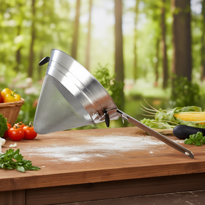 Colino a cono in acciaio inossidabile a maglia fine per cucinare - Product Image 3