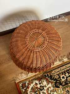 Custom Rattan Lampshade Round Pendant Light Handmade Natural Woven <b>Ceiling</b> Shade Boho Hanging Lamp <b>Decor</b> - Product Image 6