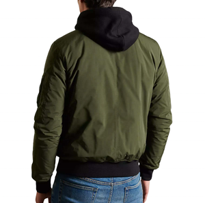 แจ็กเก็ตบอมเบอร์สำหรับผู้ชายเสื้อแจ็กเก็ตแนวสตรีทสำหรับผู้ชายปักโลโก้ตามสั่ง - Product Image 6