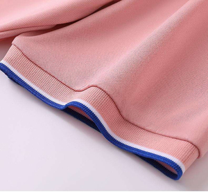 Polo de Manga Corta para Hombre, Color Rosa Sólido, 100% Algodón Piqué, Transpirable, Estilo Casual, Corte Regular, Tela Cómoda - Product Image 5