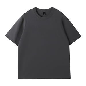 Camiseta de algodón 100% de cuello redondo y manga corta, estilo vintage, transpirable y ecológica, talla europea, 200g, venta al por mayor europea y americana. - Product Image 1
