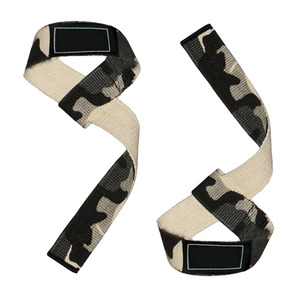 Professional Grade Camou Design Cotton <b>Lifting</b> Wrist <b>Straps</b> with Neoprene Padding <b>for</b> Grip Support and Weight Training - Product Image 2