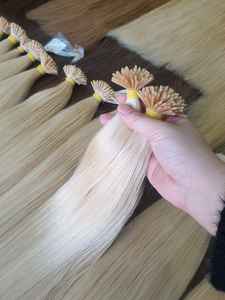 Extensions de cheveux humains à pointes en kératine, couleur claire, cuticules alignées, cheveux bruts du Vietnam et du Brésil, livraison mondiale, MOQ 300 grammes - Product Image 6