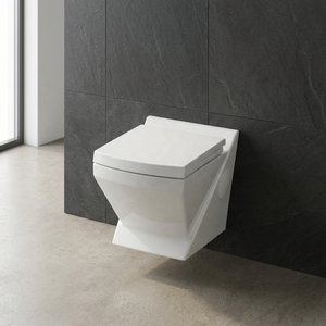 Modern European Design Rimless Wall Hung Toilet <b>Ceramic</b> WC <b>Pan</b> Square Bathroom Sanitary Ware Dual Flush - Product Image 2