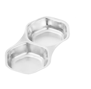 Plato para Servir Aperitivos con Recipiente para Salsas, Hecho a Mano con Acabado Dorado, Plato para Servir Chips y Salsas, Bandeja para Aperitivos - Product Image 2