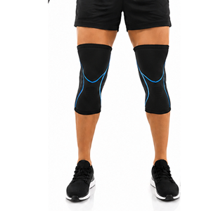 Manchons de genou souples en polyester robuste, antidérapants, à motif léopard, pour hommes, entraînement physique, respirants, sports de plein air - Product Image 1