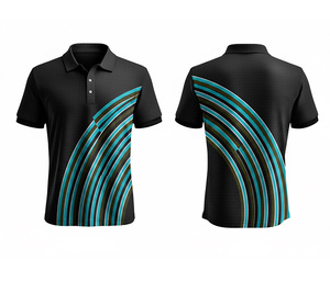 Men's Full Sublimation Polo <b>Shirt</b> Manufacturer Manufacturer Durable Stitching for Men Women Youth Quick-Dry Dry-Fit Active Polo - Product Image 4