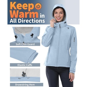 Veste coupe-vent à capuche pour femme Vêtements d'extérieur légers personnalisables pour les sports de plein air et un usage quotidien - Product Image 3