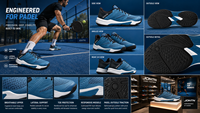 Chaussures de padel pour hommes et femmes en gros, semelle intermédiaire en carbone, empeigne en mesh respirant, confortables, antidérapantes, professionnelles, toutes saisons, sport