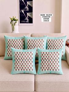 Housses de coussin en coton de qualité supérieure, faites à la main, imprimées, pour canapé, salon, chambre à coucher, décoration, disponibles en gros - Product Image 4