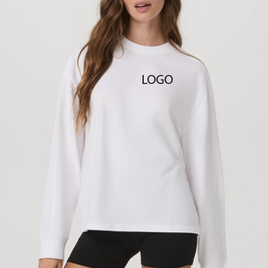 Camiseta Oversize para Mujer, Tejido de Primera Calidad, Prenda Esencial Moderna para el Armario, Ropa Casual, Servicio OEM para Diseños al por Mayor 2026 - Product Image 1