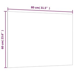 Tableau blanc mural en verre trempé magnétique 31,5''x23,6'' - Product Image 5