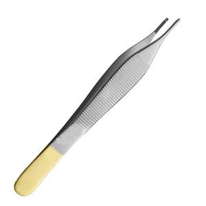 Tungsten Carbide TC Adson Forceps 1x2 Teeth Dressing Forceps Tissue Forceps Adson Brown Toothed Tweezer by <b>Blush</b> Surgical - Product Image 4