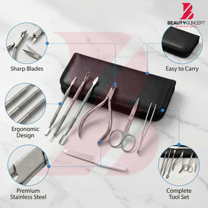 Juego de Herramientas de Podología, Cortaúñas Resistentes, Herramientas para el Cuidado de los Pies, Acero Inoxidable, Instrumentos de Podología de Alta Calidad - Product Image 3