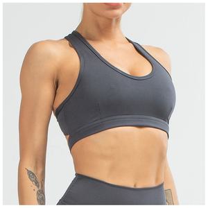 Sujetador deportivo de yoga de alta calidad para mujer, nuevo top corto de fitness transpirable, a prueba de golpes, con efecto push-up, ropa de entrenamiento, ropa de gimnasio, sujetadores deportivos lisos. - Product Image 6