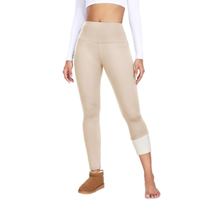Leggings Térmicos Sin Costuras en Oferta, Transpirables, Antibacterianos, de Spandex y Poliéster Elástico, Moldeadores, Hasta la Rodilla - Product Image 1