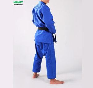 Diseño Personalizado, Gi de BJJ con Abertura Lateral, Borde en Contraste, Logotipo Frontal, Transpirable, Duradero, Poliéster/Algodón, Conjunto Deportivo Unisex para Adultos - Product Image 2