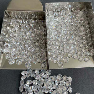 Diamants de laboratoire ronds brillants non certifiés 0,10 carat couleur F pureté VVS-VS synthétiques pour la fabrication de bijoux - Product Image 1