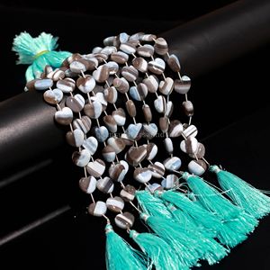 Natural Blue Boulder <b>Opal</b> Heart Beads 12MM 13MM Carved <b>Opal</b> Gemstone Beads 8 Inch Strands For Jewelry Making in Wholesale Bulk - Product Image 3