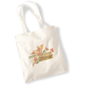 Sac de courses réutilisable avec motif imprimé et poignées, sac fourre-tout en toile personnalisé, sac de courses réutilisable - Product Image 5