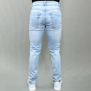 Jeans Gex para Hombre, Corte Regular, Cintura Media, Elásticos, Color Azul Claro, Calidad Premium, Más Vendidos - Product Image 4