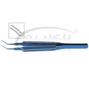 Pince multifonctionnelle incurvée en titane Mendez LASIK pour chirurgie ophtalmique réfractive par Blush Surgical - Product Image 2