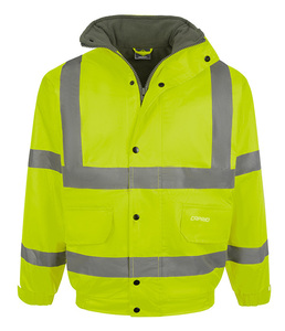 Hi-Vis Safety Bomber <b>Jacket</b> Reflective Waterproof High Visibility Work <b>Jacket</b> Custom Logo Winter Safety <b>Jacket</b> for <b>workers</b> - Product Image 5
