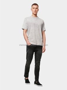 Venta al por mayor de alta calidad para hombre lavado ácido camiseta Streetwear Oversized Hip Hop 100% algodón personalizado especial Vintage camisetas - Product Image 2