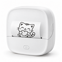 Printer Stiker Termal Mini B23 203DPI Bluetooth Printer Saku Tanpa Tinta untuk Catatan Belajar Jurnal Label DIY