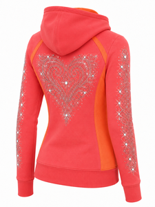 Sudadera con Capucha de Mujer con Pedrería, Suave y Cómoda, de Manga Larga, Elegante para Uso Diario - Product Image 5