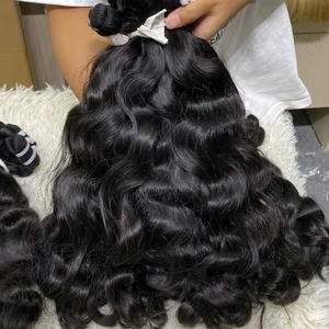 Extensiones de Cabello Ondulado a Máquina, Doble Trama, Pedido al por Mayor, Estilo Ondulado Natural - Product Image 2