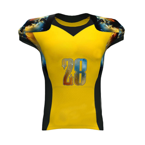Ropa Deportiva, Uniforme de Fútbol Americano Estampado, Manga Corta, Talla Grande, Secado Rápido, Servicio OEM Personalizado para Hombre - Product Image 2
