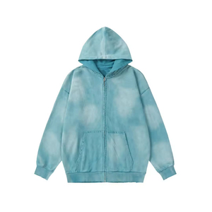 Sudadera con Capucha Personalizada 2026 para Hombre, de Alta Calidad, con Cierre, Lavado Ácido, 100% Algodón, Estilo Grueso, Impresión Digital para Invierno - Product Image 2