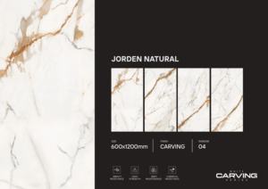 Carreaux de porcelaine Suprem Carving, format 600x1200, grands carreaux pour la décoration intérieure des bureaux, centres commerciaux et espaces commerciaux. - Product Image 6