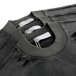 T-shirt respirant pour homme, effet vieilli, entièrement personnalisable, nouvelle mode, vente chaude, qualité supérieure, tissu en toile, manches courtes - Product Image 3