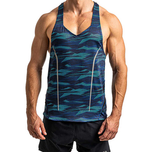 Low MOQ 100% Cotton Men Tank <b>Top</b> Men Singlets for Gym Workout Quick Dry <b>Racer</b> <b>Back</b> Tank <b>Tops</b> Men for Sale - Product Image 1