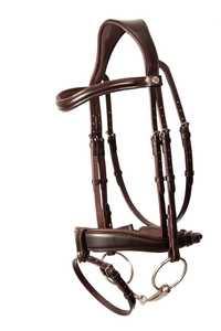 Bridon de luxe confortable pour cheval islandais, en cuir rembourré, rose, avec cristaux blancs, équipement équestre personnalisé, logo personnalisable - Product Image 3